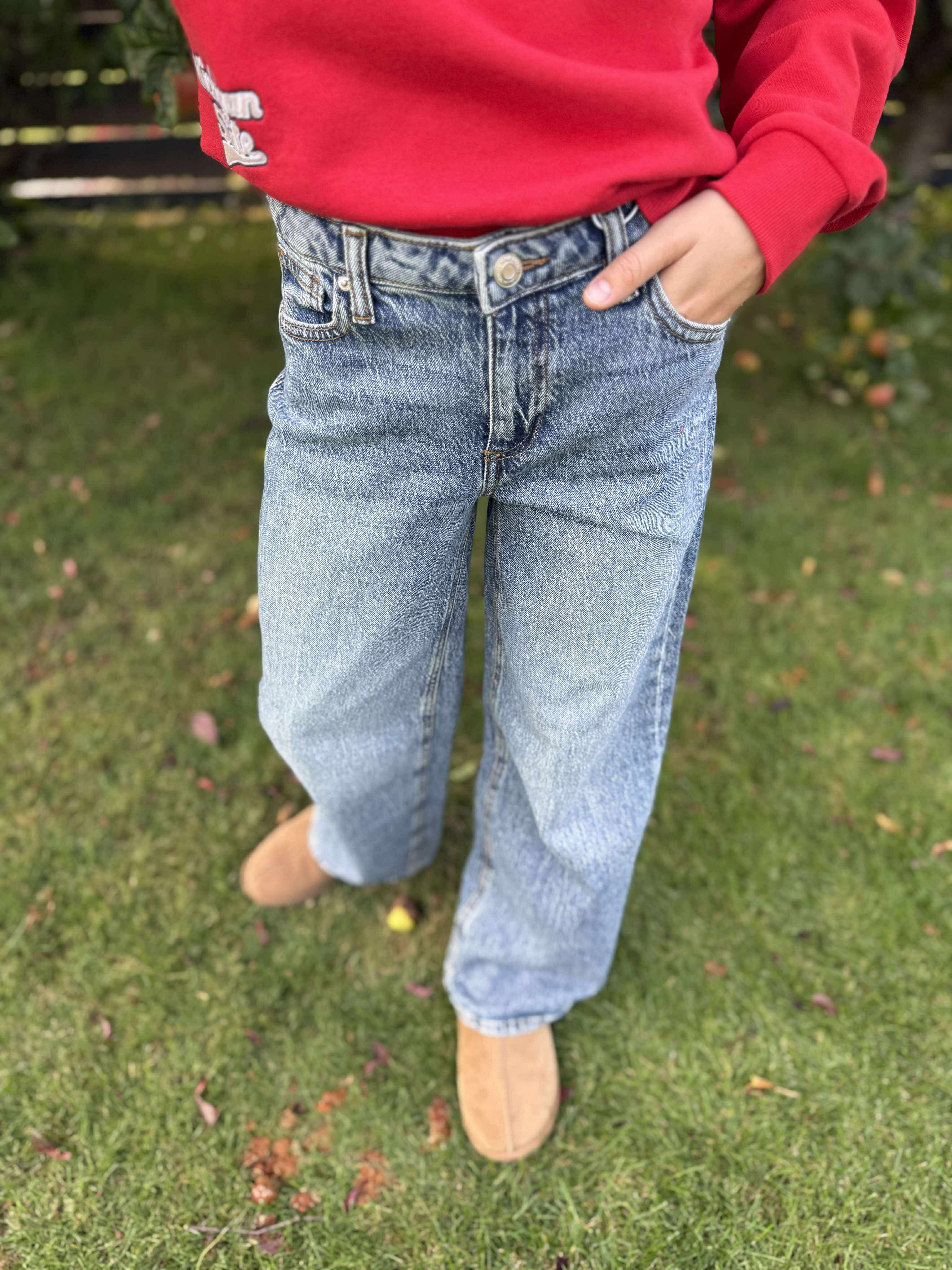 VMTESSA Girl Jeans - Medium Blue Denim